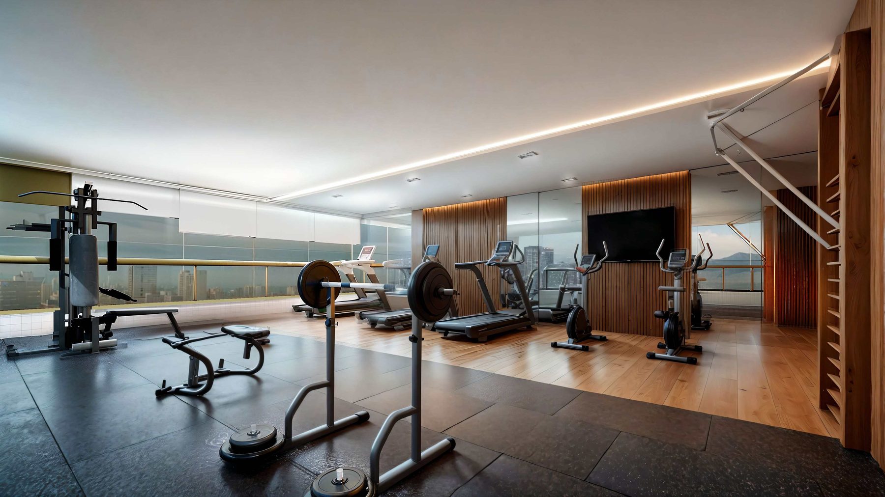 Espaço fitness completo